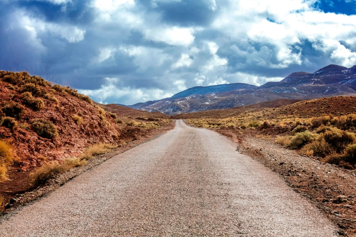 Scenic Drive Through the Atlas Foothills